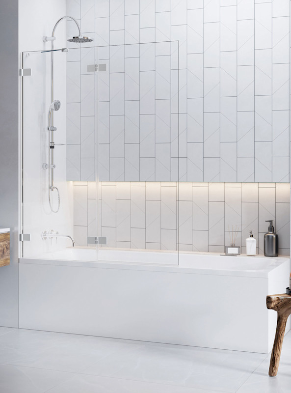 шторка на ванну radaway euphoria pnd 140 l (прозрачное)