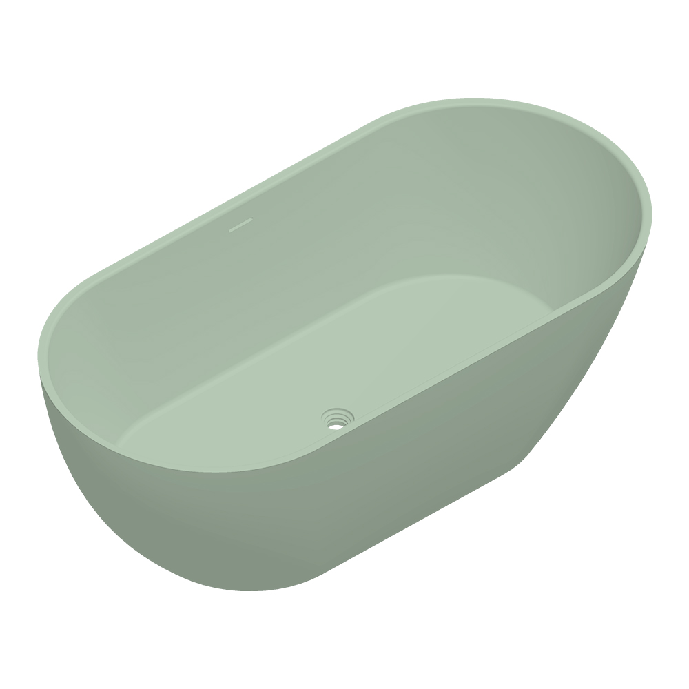 ванна из литьевого мрамора radostone roberta 180x79,5 оливковый