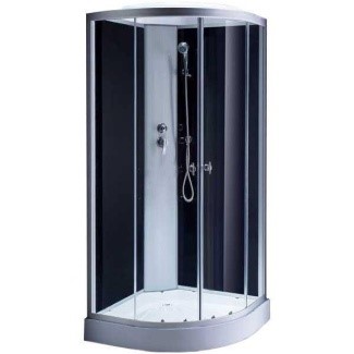 душевая кабина oda oda-8401-80nt 80x80 стекла тонированные, профиль хром