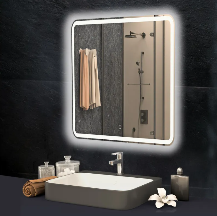 зеркало axus relax 70x80 с подсветкой и подогревом