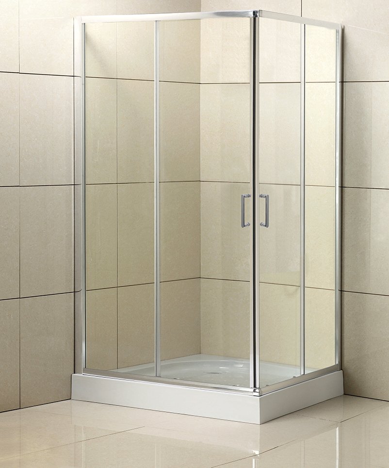 душевой уголок belbagno uno-195-ah-2-100/90-p-cr 100x90 стекло матовое, профиль хром