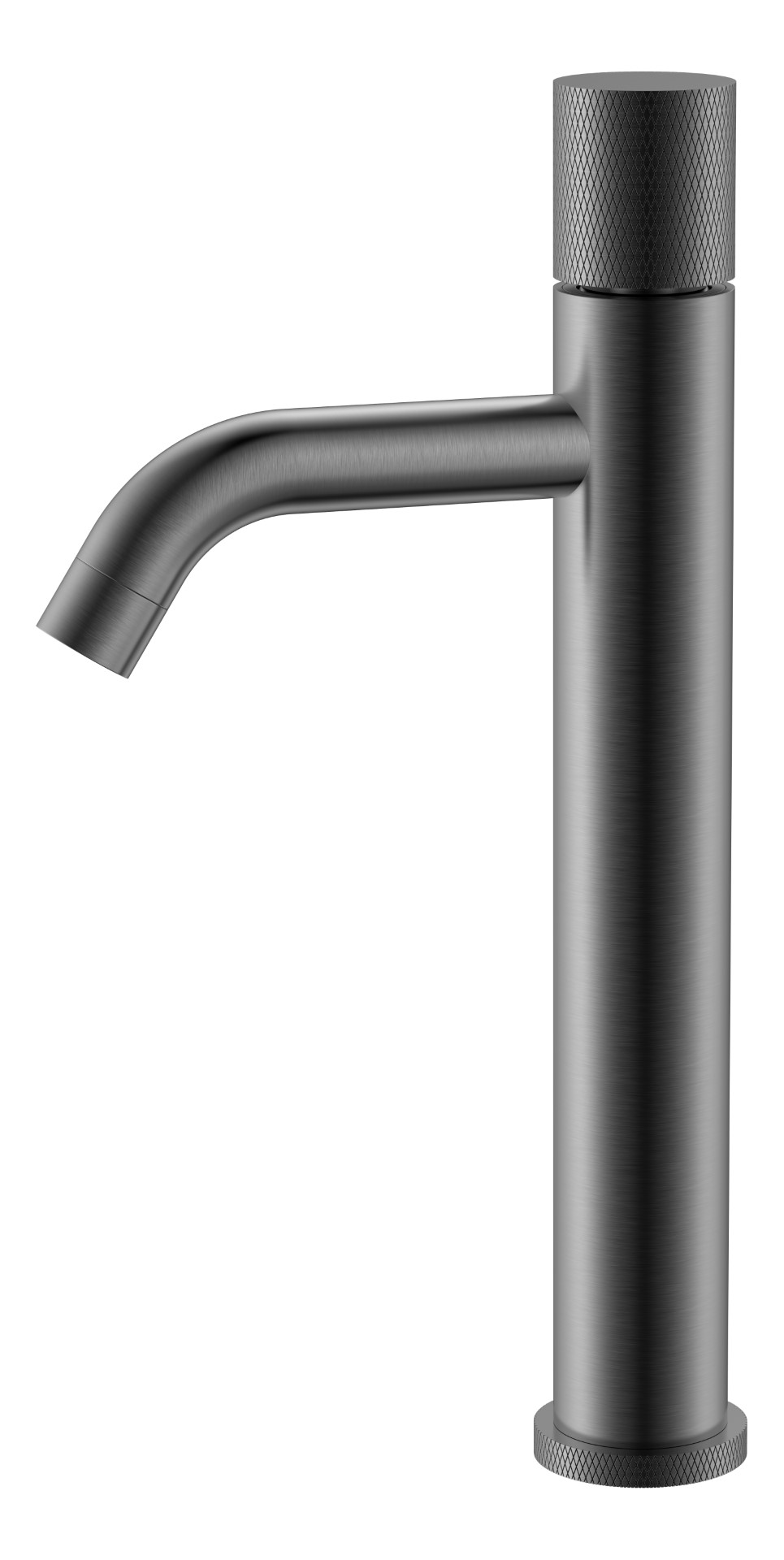 смеситель для умывальника boheme stick touch gun metal графит