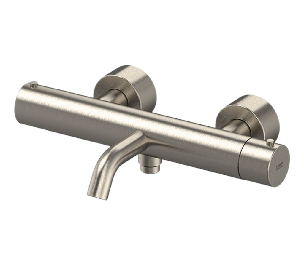 смеситель для ванны remer x style inox ssxt05 нержавеющая сталь