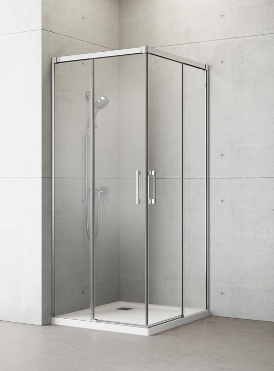 душевой уголок radaway idea 8 kdd 120x80 стекла прозрачные, профиль хром