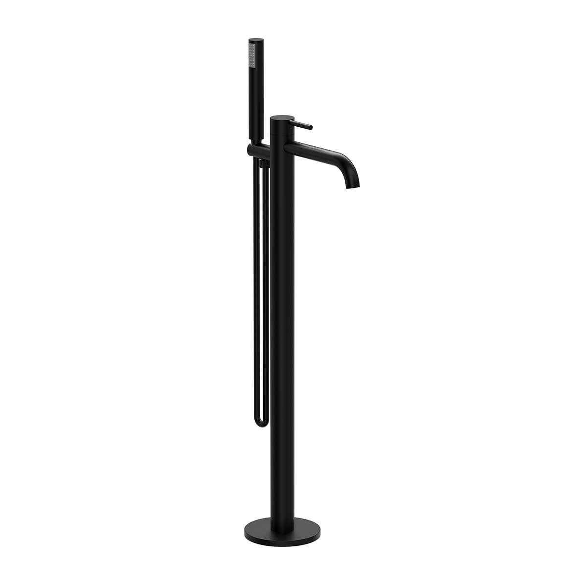 смеситель для ванны напольный vincea desire vtf-1dmb черный