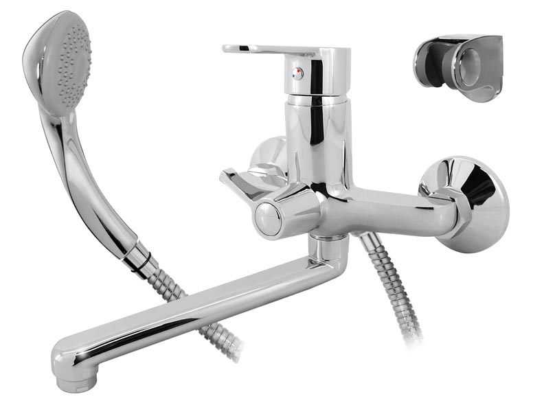 смеситель для ванны ahti satakunta sk405002 с длинным изливом, хром