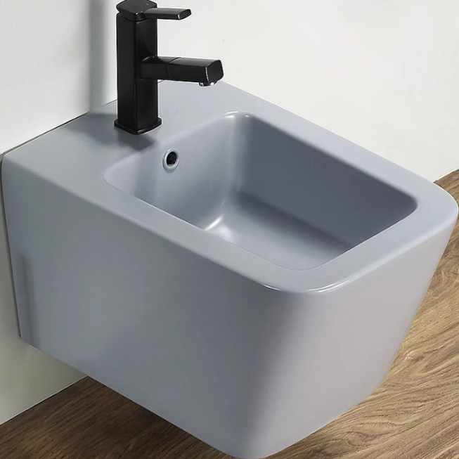 биде подвесное ceramalux 5370mhl 36x51 голубой матовый