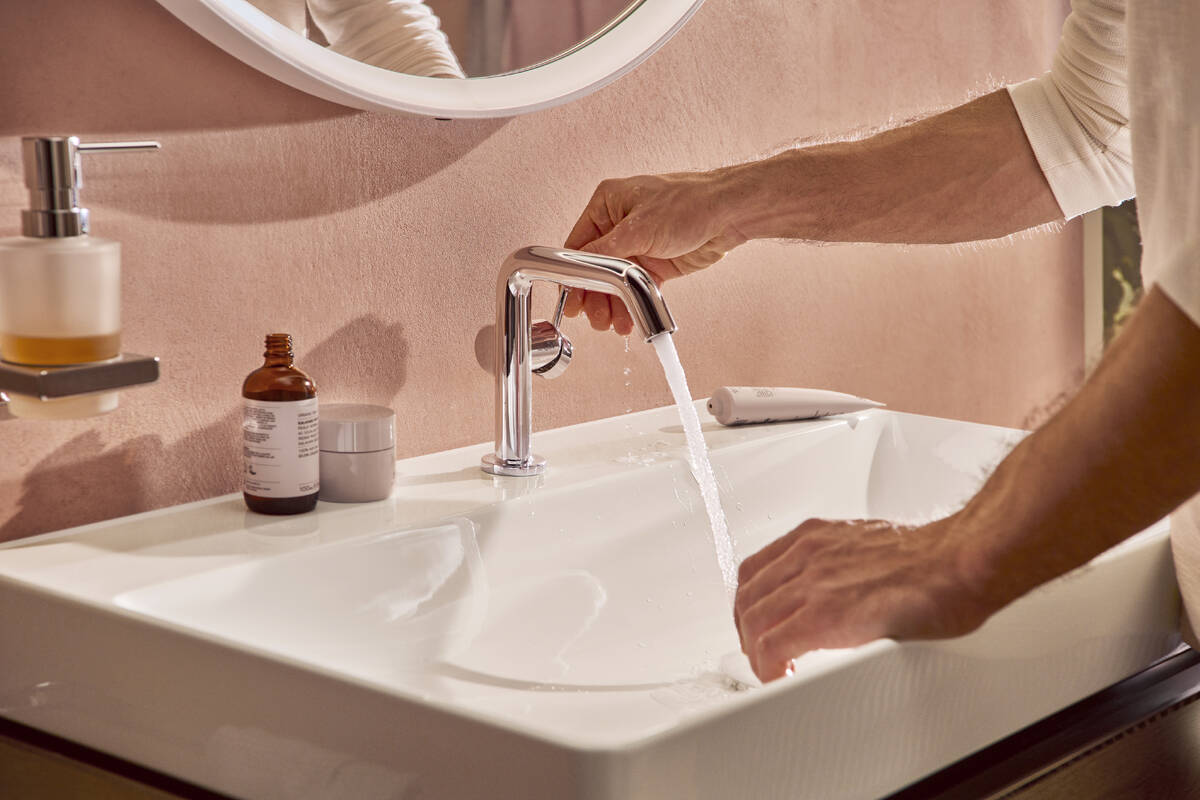 смеситель для умывальника hansgrohe tecturis s 73370000 хром
