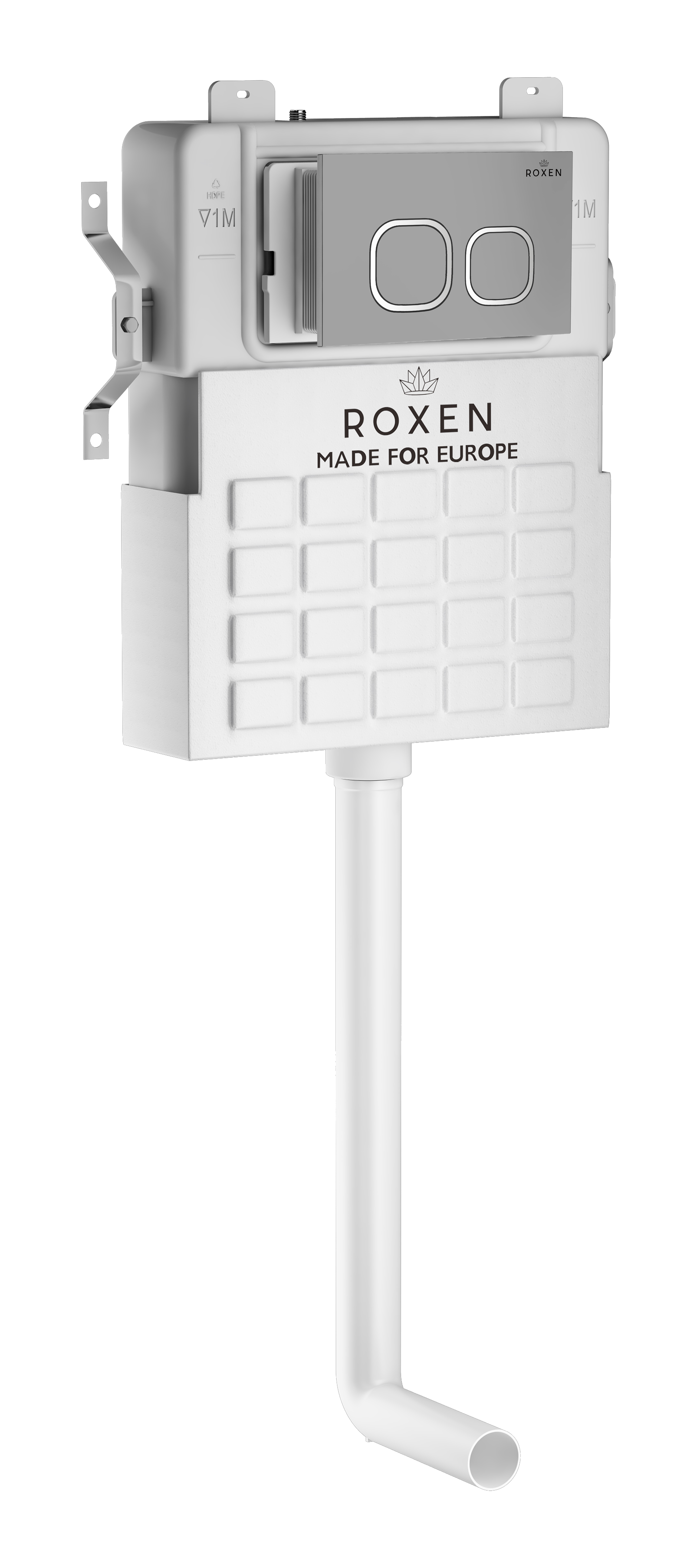 комплект roxen attach 918201 3в1 клавиша хром матовый