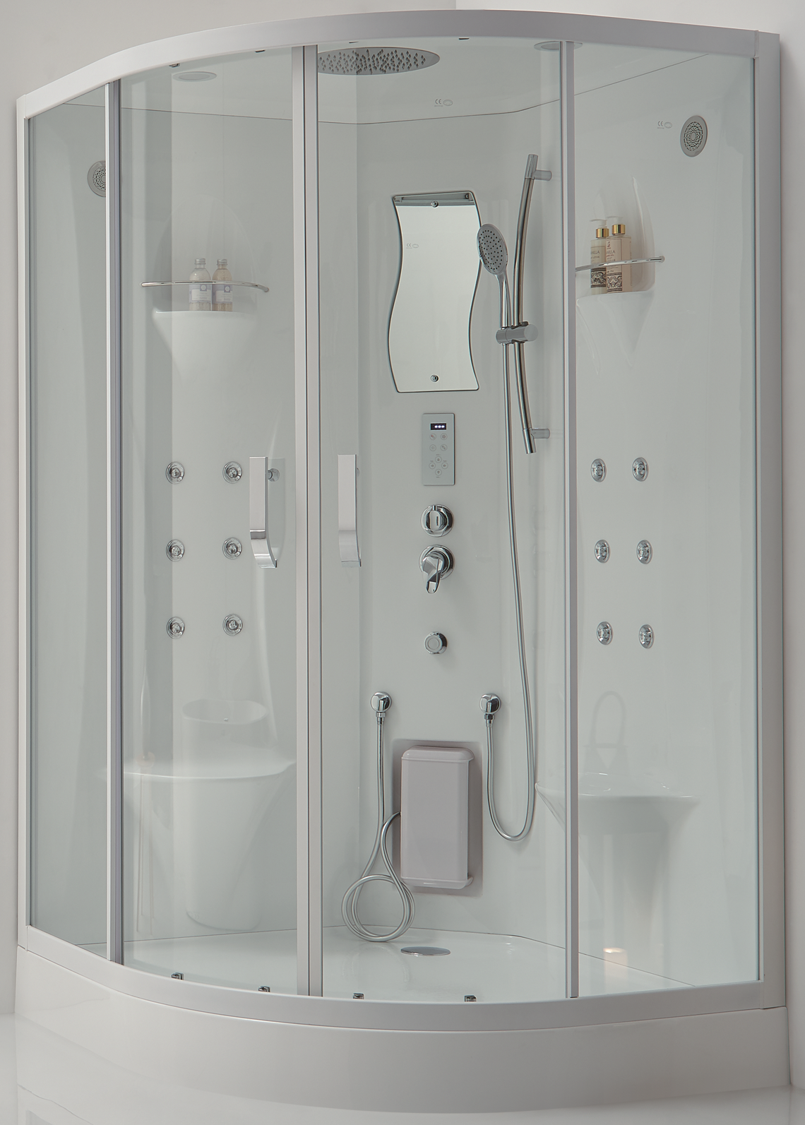 душевая кабина ssww bu108a 120x120 с турецкой баней