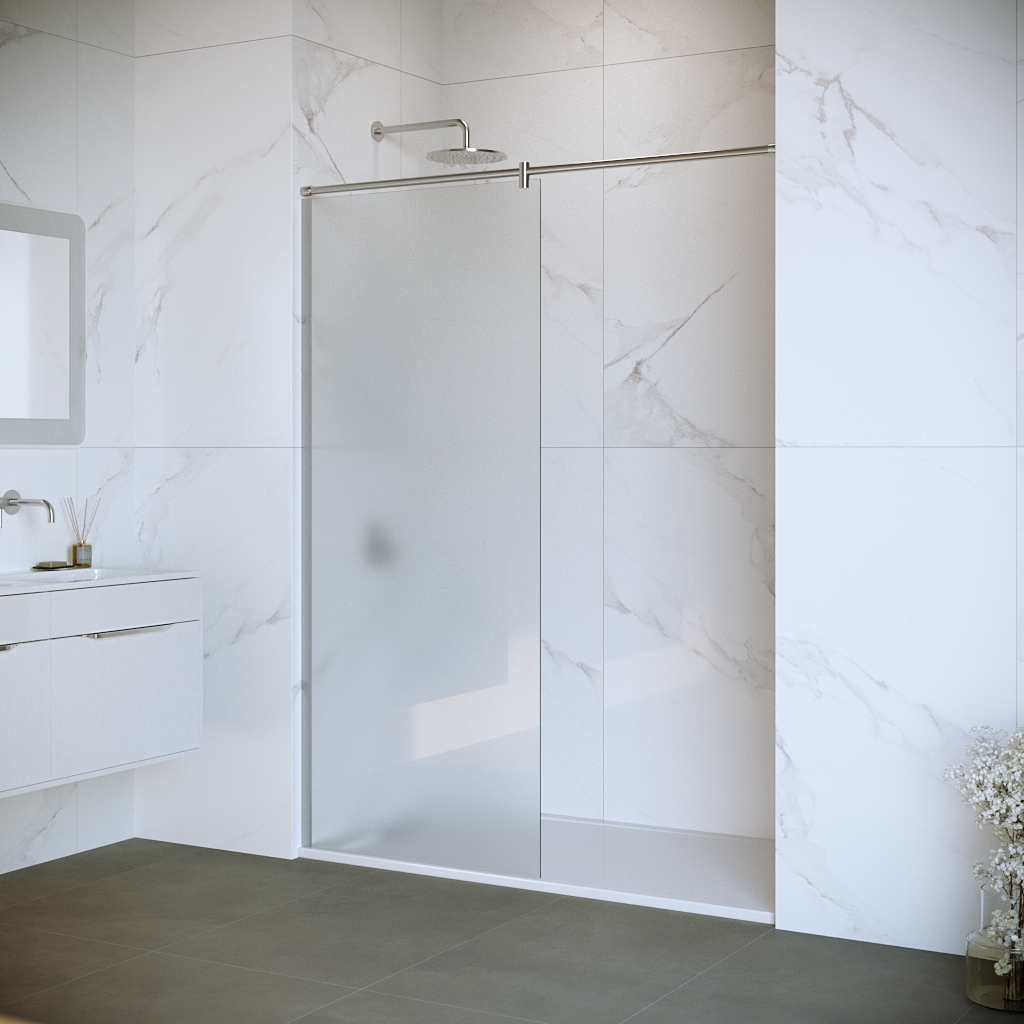 душевой уголок rgw walk in wa-033 120x195 стекло матовое