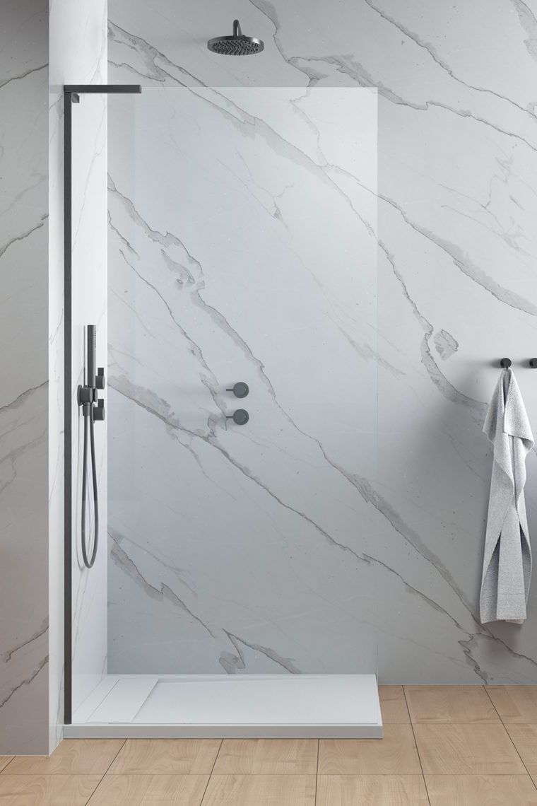 душевой уголок radaway walk-in modo sl ii brushed gunmetal 95 left прозрачное стекло / профиль брашированная оружейная сталь (левый)