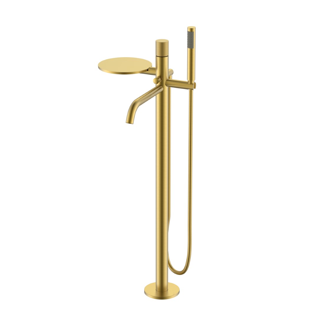 смеситель для ванны boheme stick spirale matt gold матовое золото