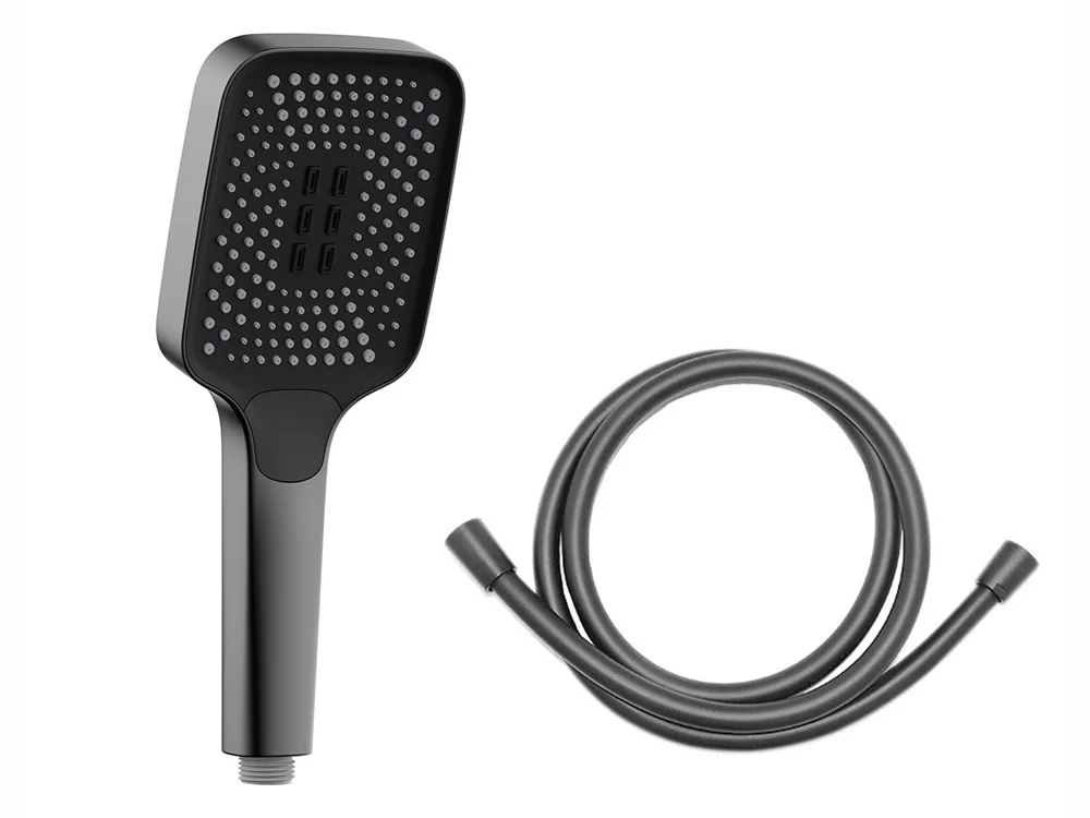 ручной душ со шлангом vincea inspire vshn-41hgm вороненая сталь