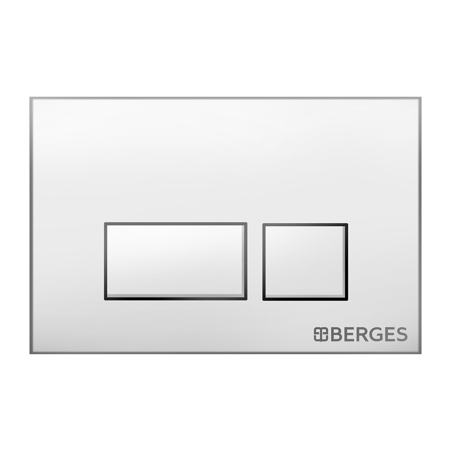 кнопка смыва berges element el1 041011 белая