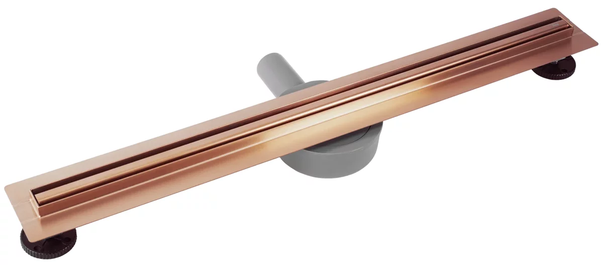 душевой лоток rea neox slim pro copper brush 900 медь матовая