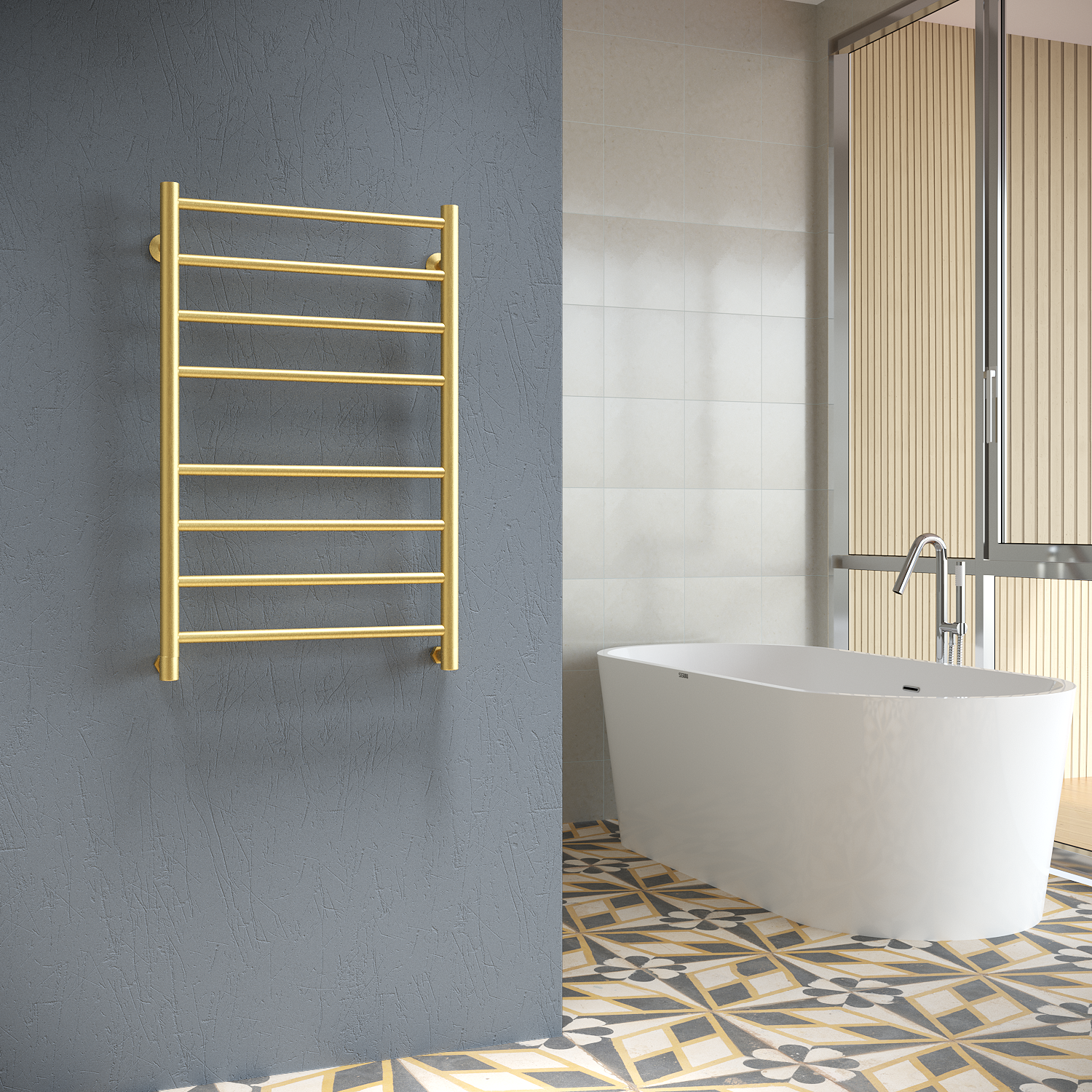 полотенцесушитель водяной stinox toscana 50x80 золото сатин