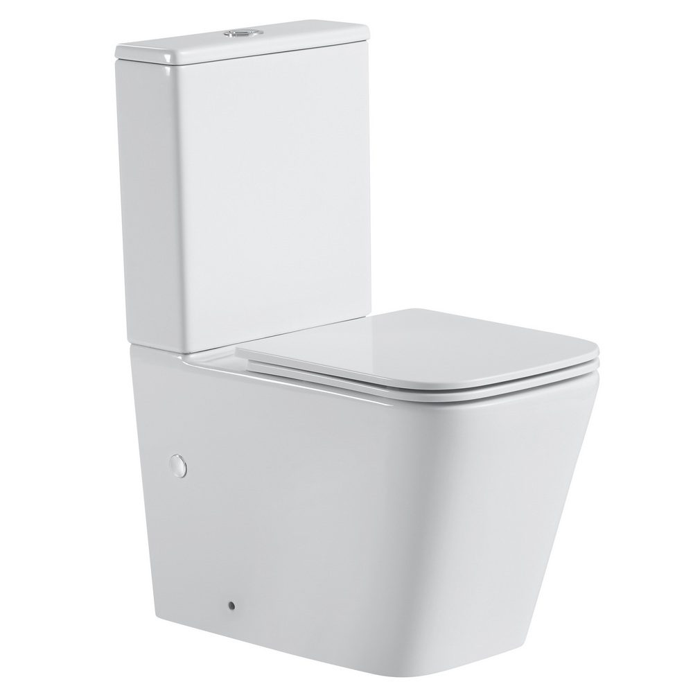 унитаз-компакт black&white universe w-7703 64x38 сиденье duroplast, softclose