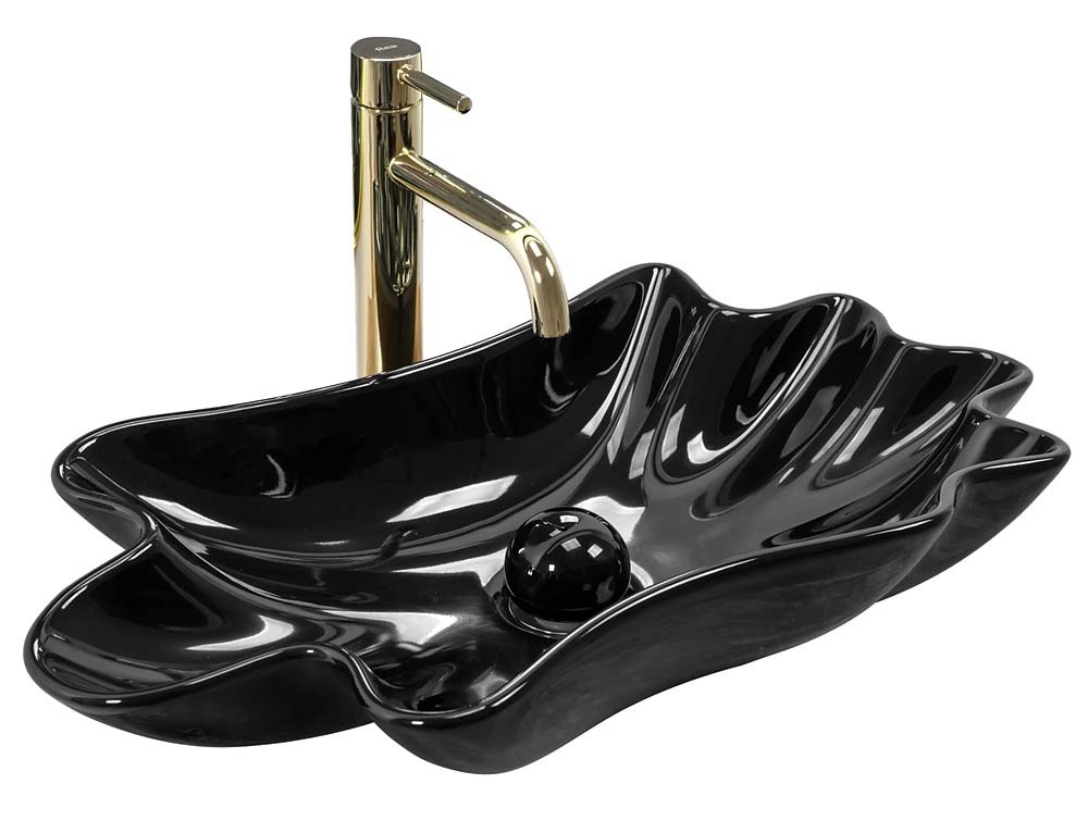 умывальник rea infinity black rea-u3401 черный