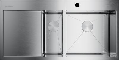 кухонная мойка omoikiri akisame 100-2-in-r 4973547 100x51 нержавеющая сталь
