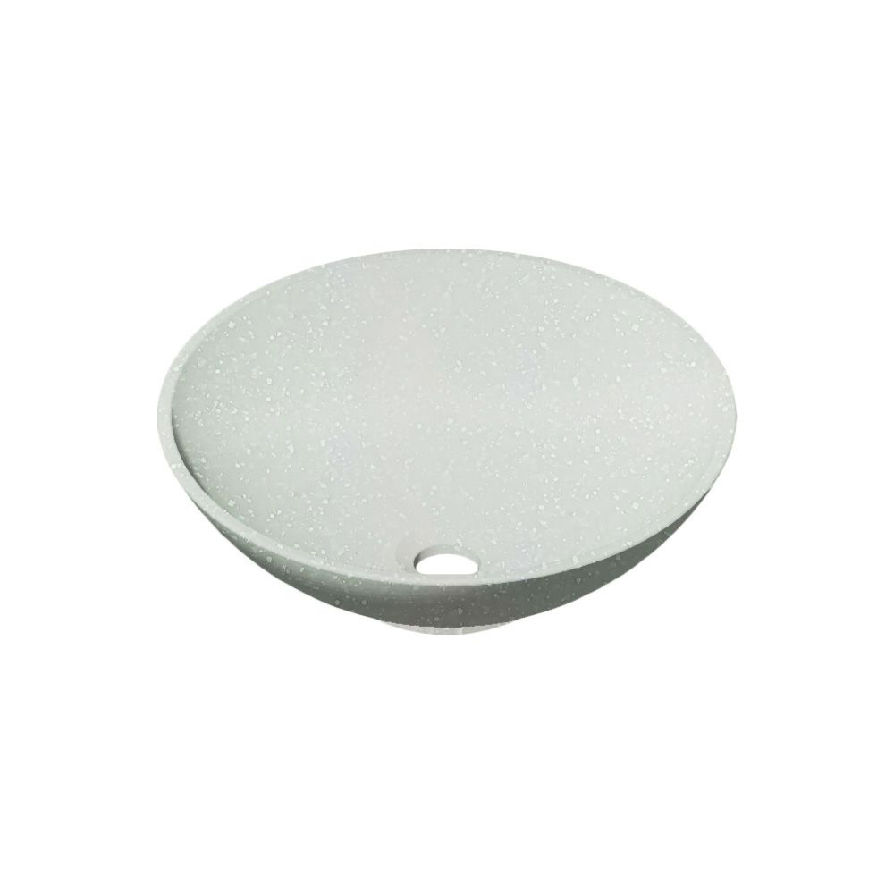 умывальник накладной radostone sfera 40,5x40,5 белый лед