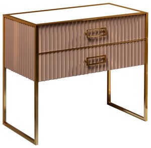 тумба напольная armadi art monaco 80 см 866-080-cpg капучино глянец  / золото