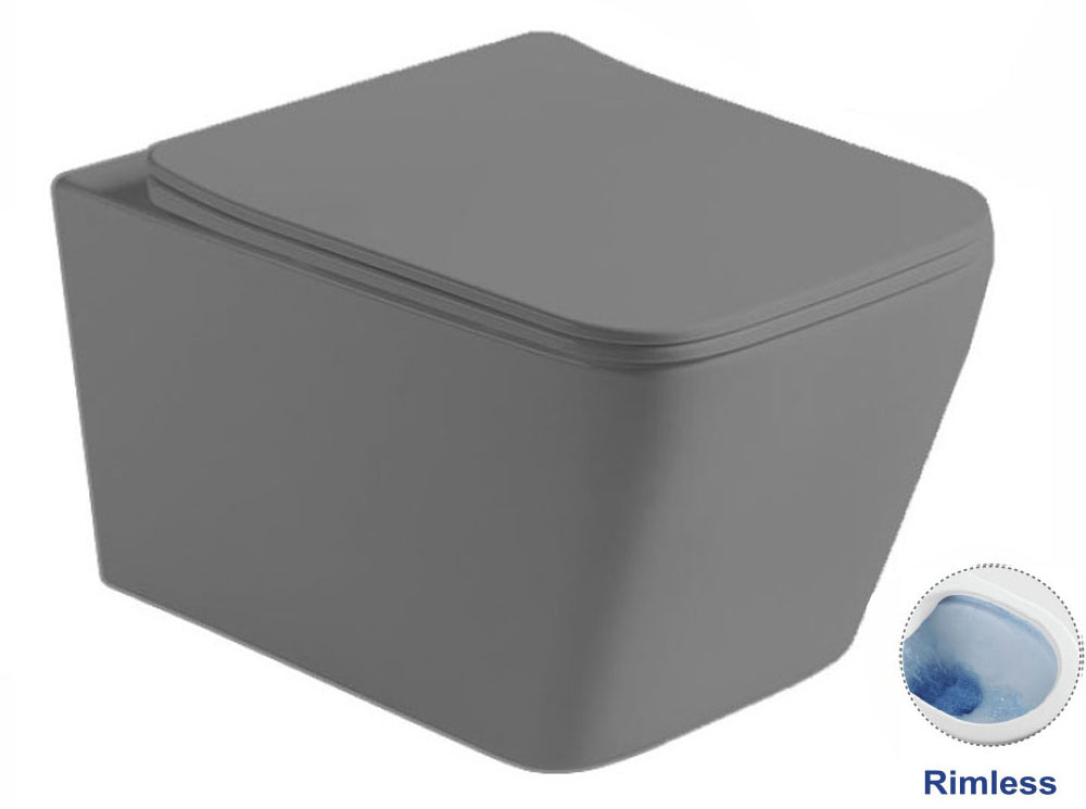 унитаз подвесной vincea q-line vt1-12mg с сиденьем soft-close серый матовый