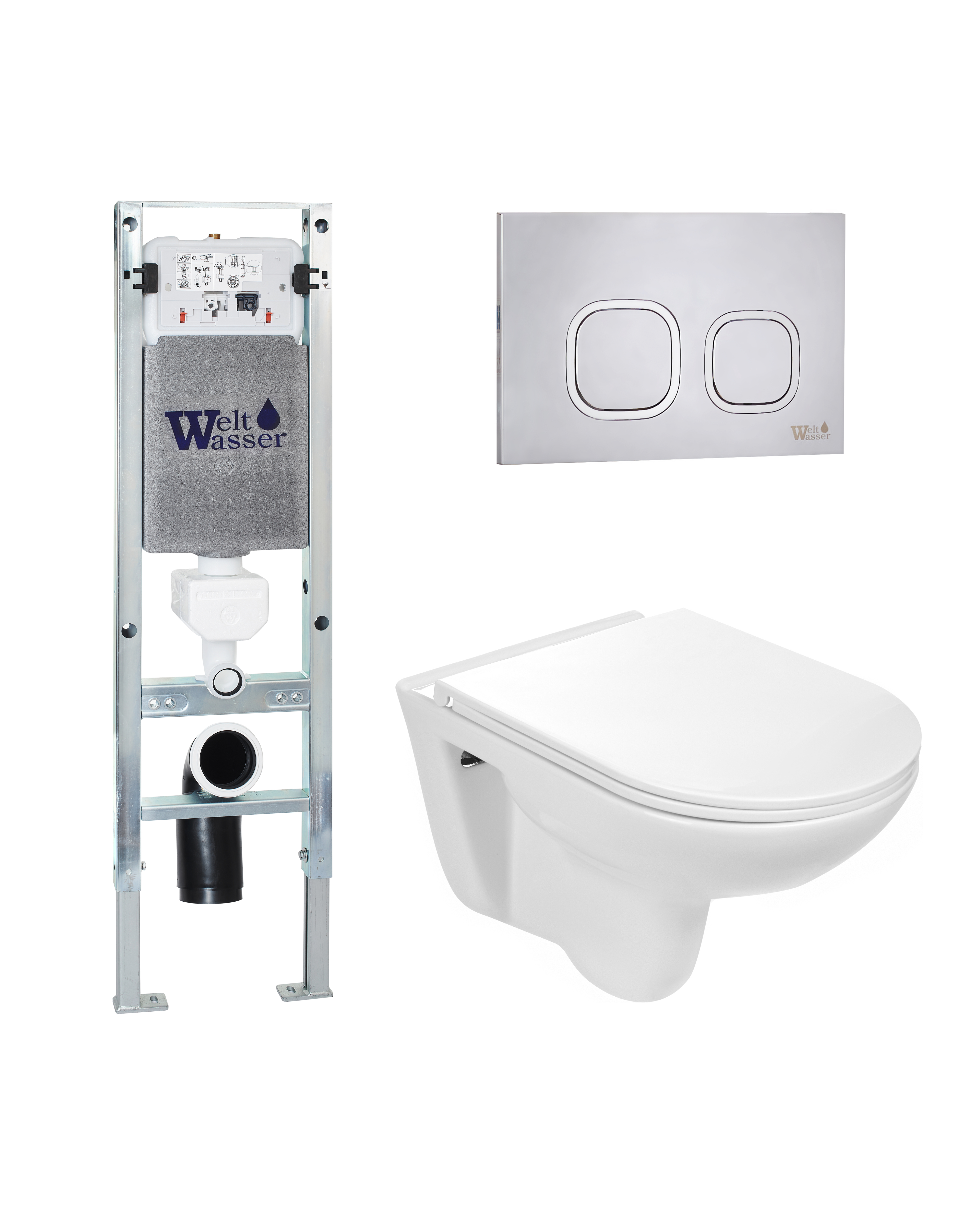 комплект welt-wasser amberg 350 st + baarbach 004 gl-wt + amberg rd-mt cr