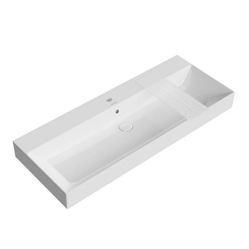 умывальник мебельный/подвесной kerama marazzi grande 120 белый глянец