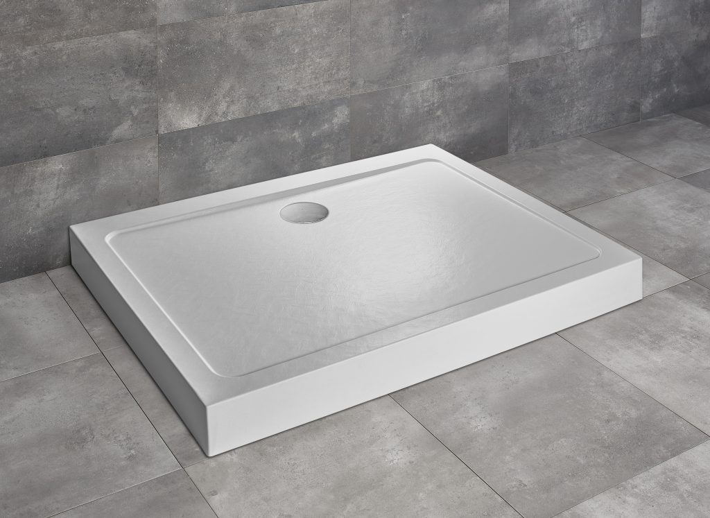 душевой поддон radaway doros d compact 90x80 stone white