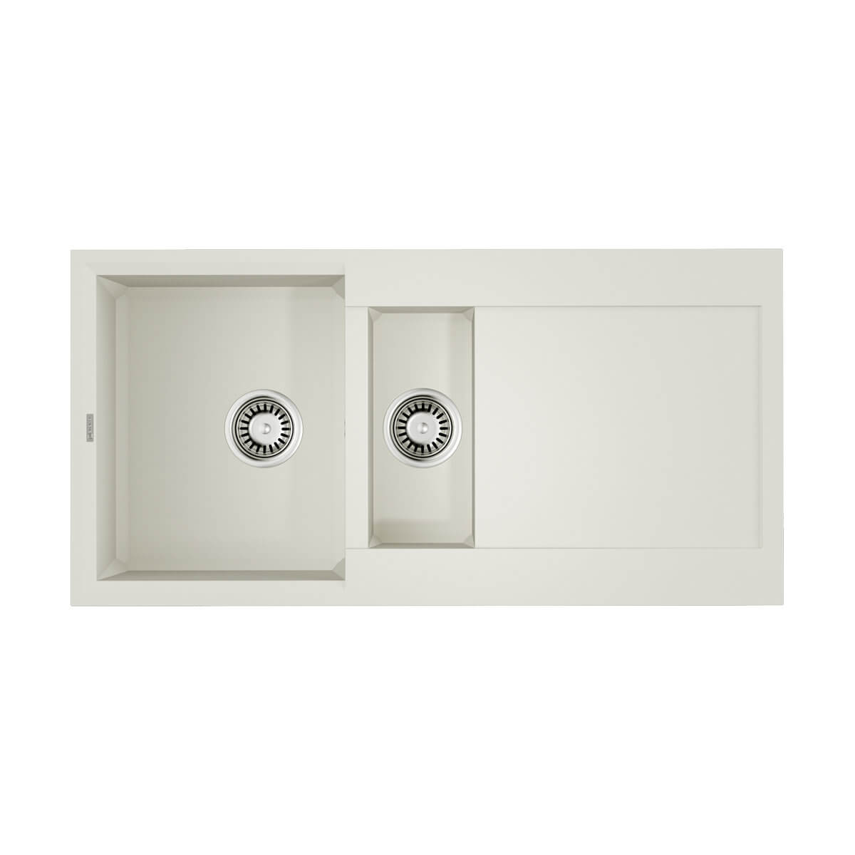 кухонная мойкa omoikiri sakaime 100-2-wh 100x50 белый