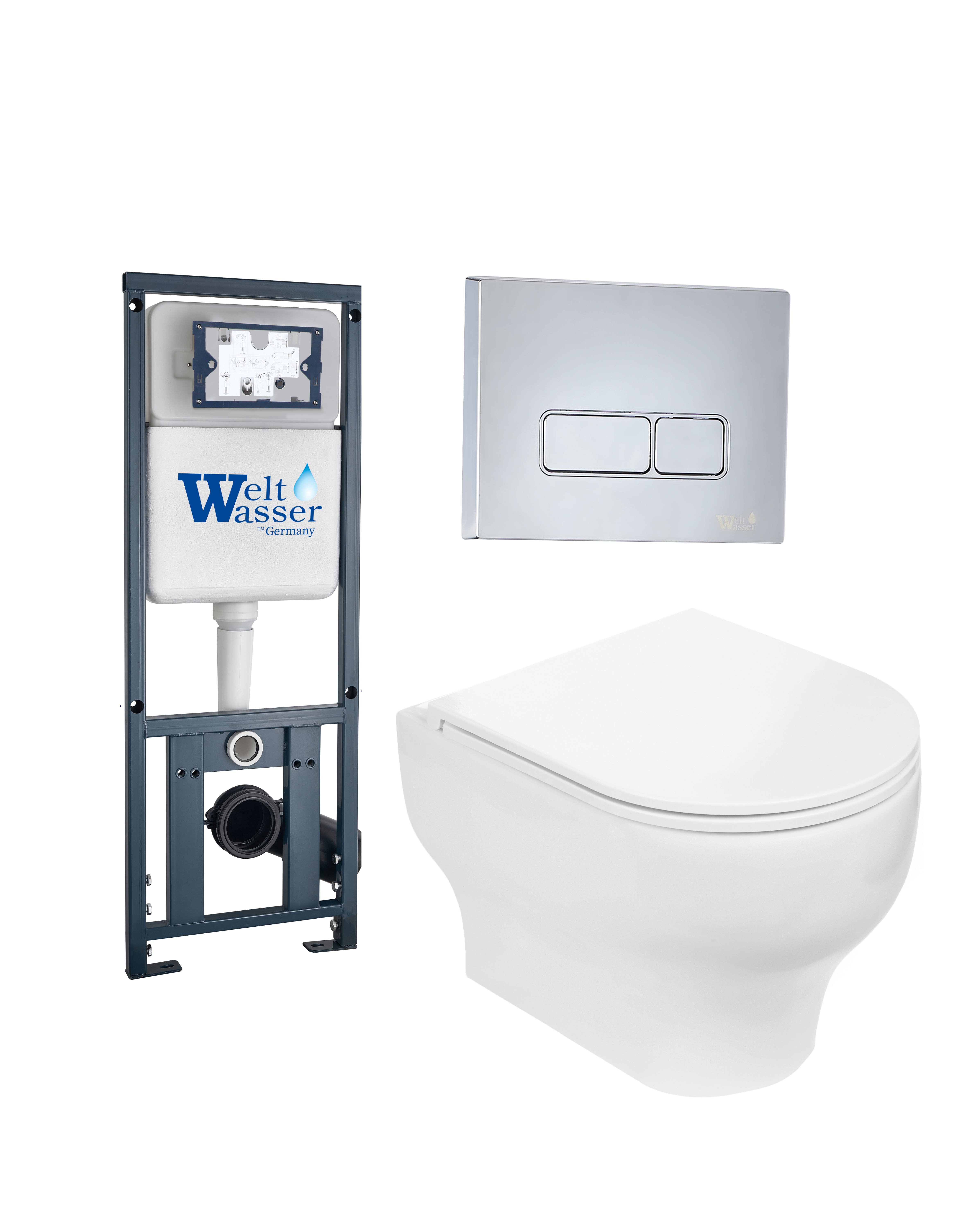 комплект welt-wasser marberg 410 + erlenbach 004 gl-wt + mar 410 se с клавишей хром