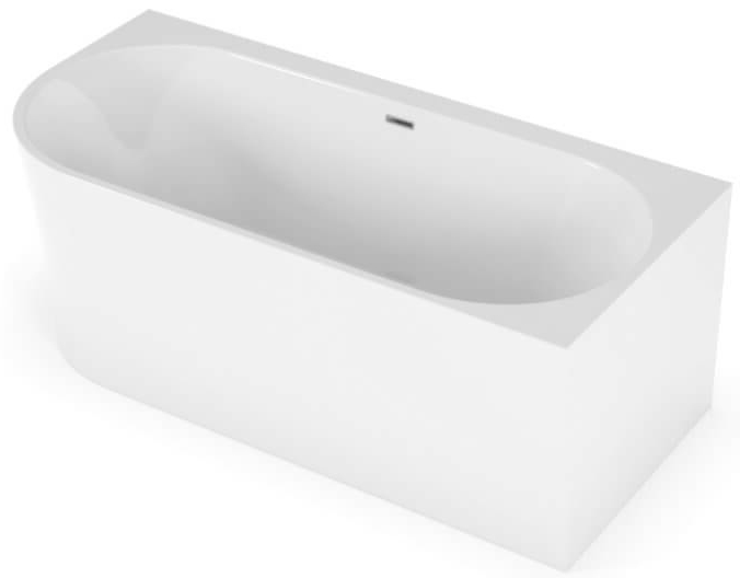 ванна акриловая polimat sola 160x75 белая правая
