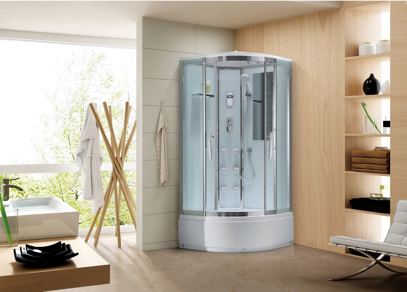 Душевой уголок Gutewetter Shape Round GK-864A 90x90 (хром/стекло матовое) фото 19 душевой уголок gutewetter shape round gk-864a 90x90 (хром/стекло матовое) фото 19