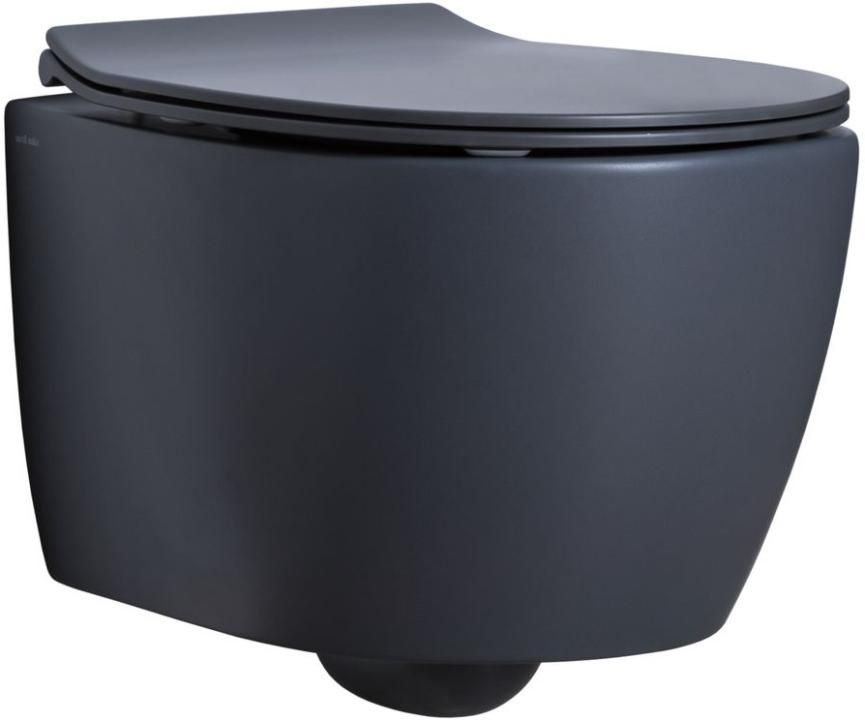 подвесной унитаз allen brau fantasy 4.11004.an 51x36,3 сиденье duroplast, soft-close, антрацит