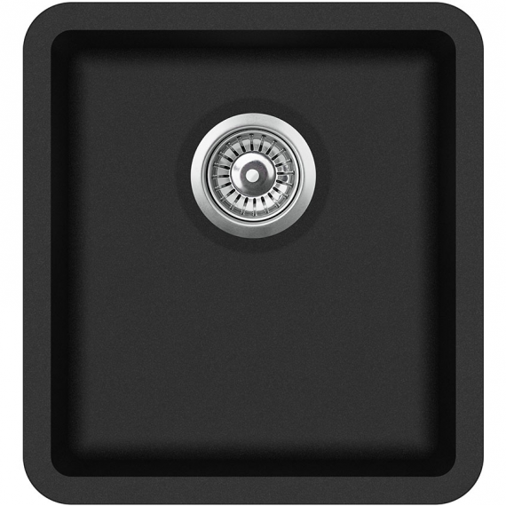 кухонная мойка aquasanita arca sqa 101 601 w 42x46 black metallic