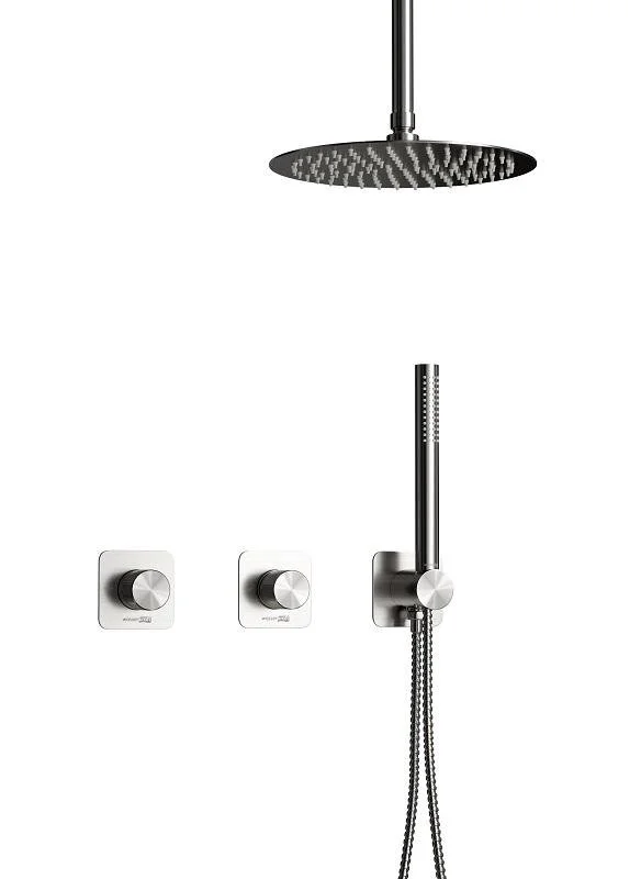 душевая система скрытого монтажа wasserkraft tauber a6451.296.097.121.275.100.276 никель матовый