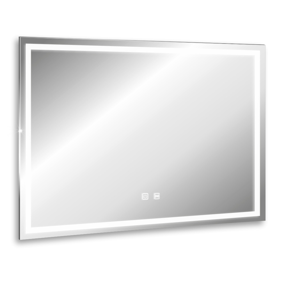 зеркало abber see ag6104sp 80x60 с подсветкой, сенсорный выключатель, диммер, датчик присутствия