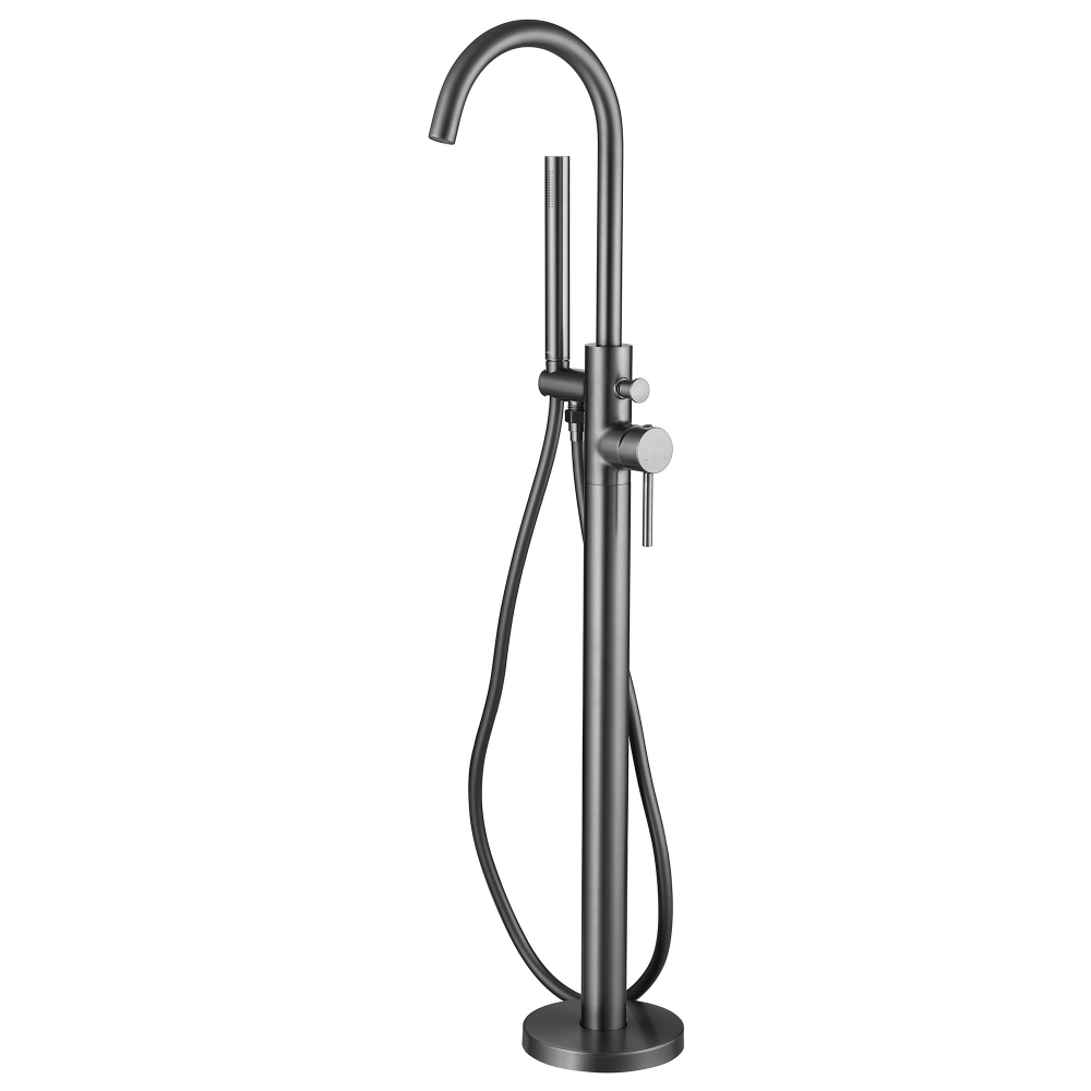 смеситель напольный abber wasser kreis af8115ng никель