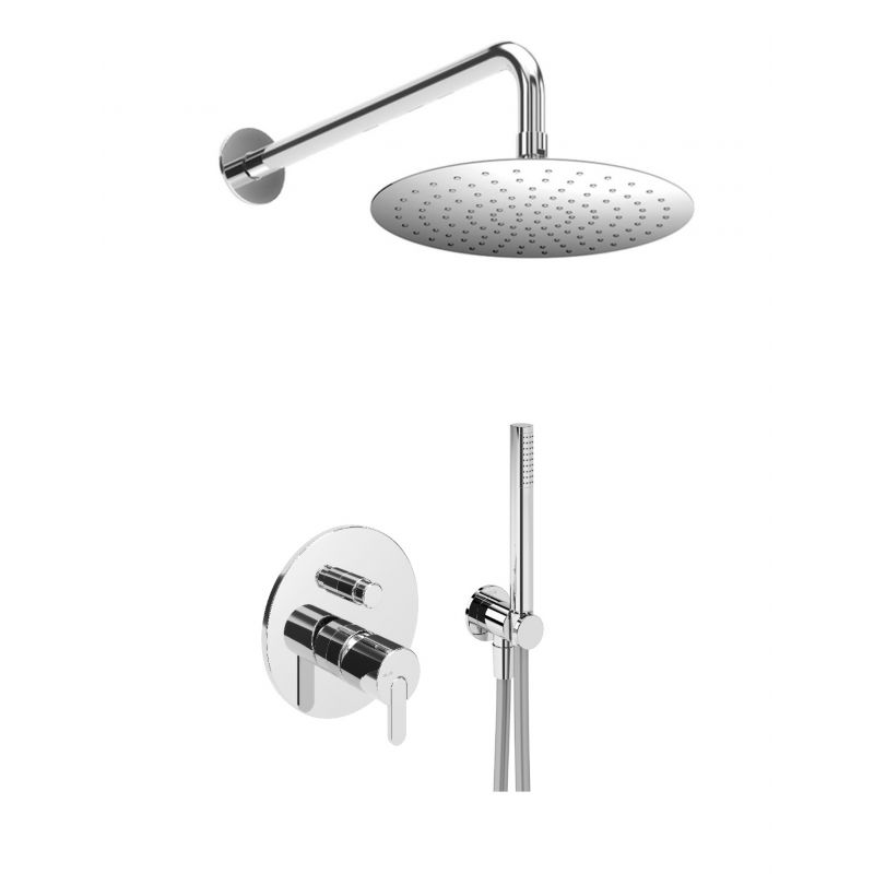 душевая система скрытого монтажа bruma leaf set1671301cr-leaf300 хром