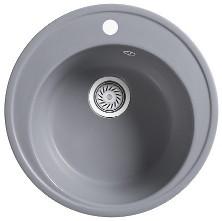 кухонная мойка белюкс brg 51-01 51x51 серый сланец