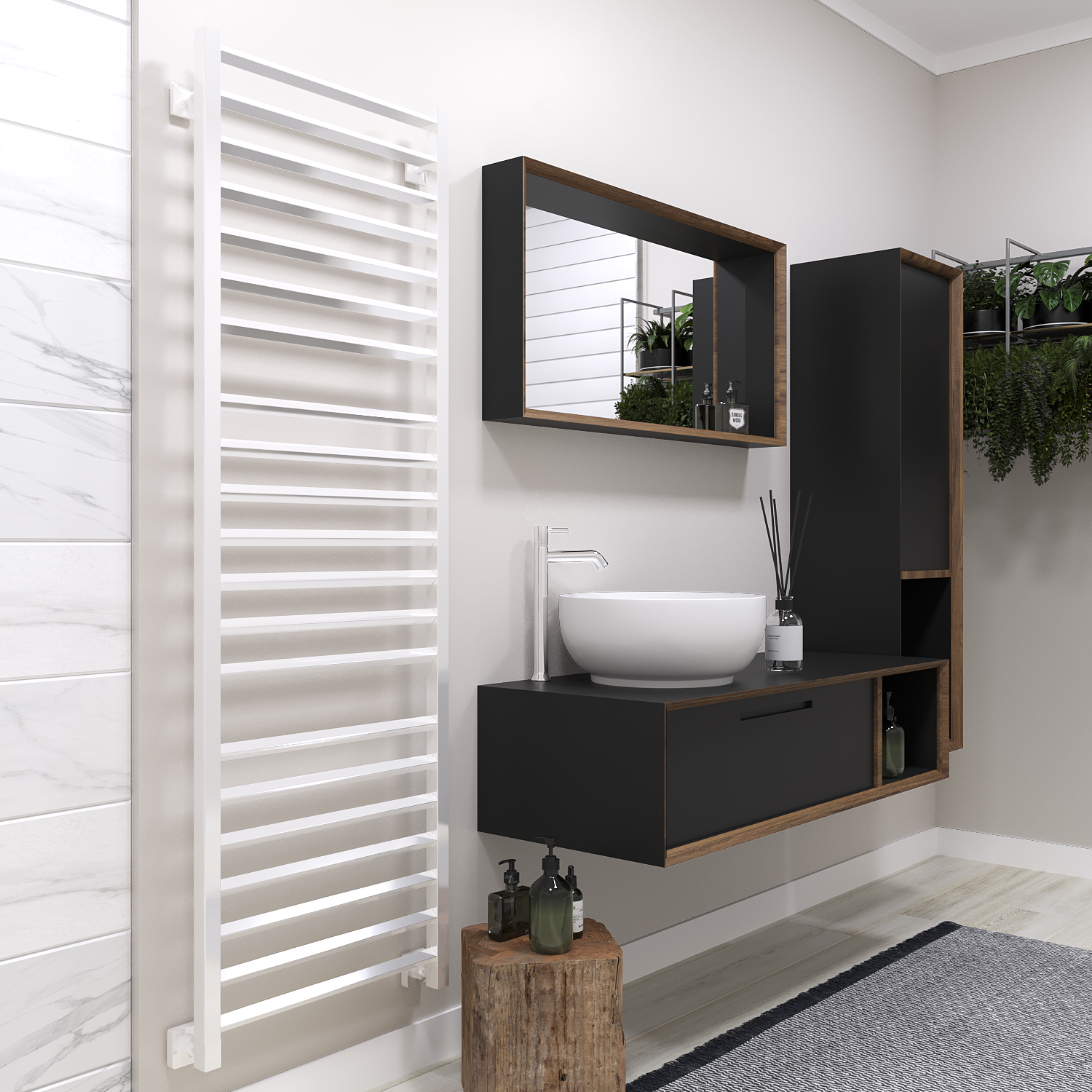 полотенцесушитель водяной stinox sorento luxe 50x160 белый глянец