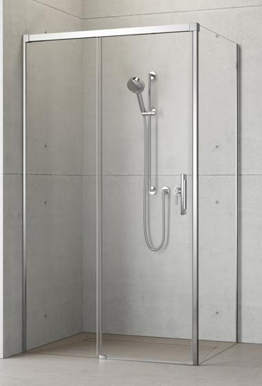 душевой уголок radaway idea kdj 100x75 прозрачное/хром