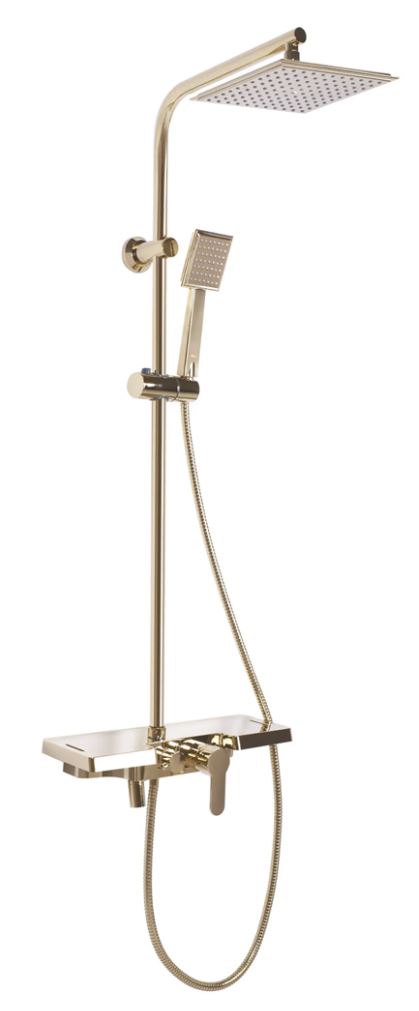 душевая стойка rea bravo gold rea-p4120 золото