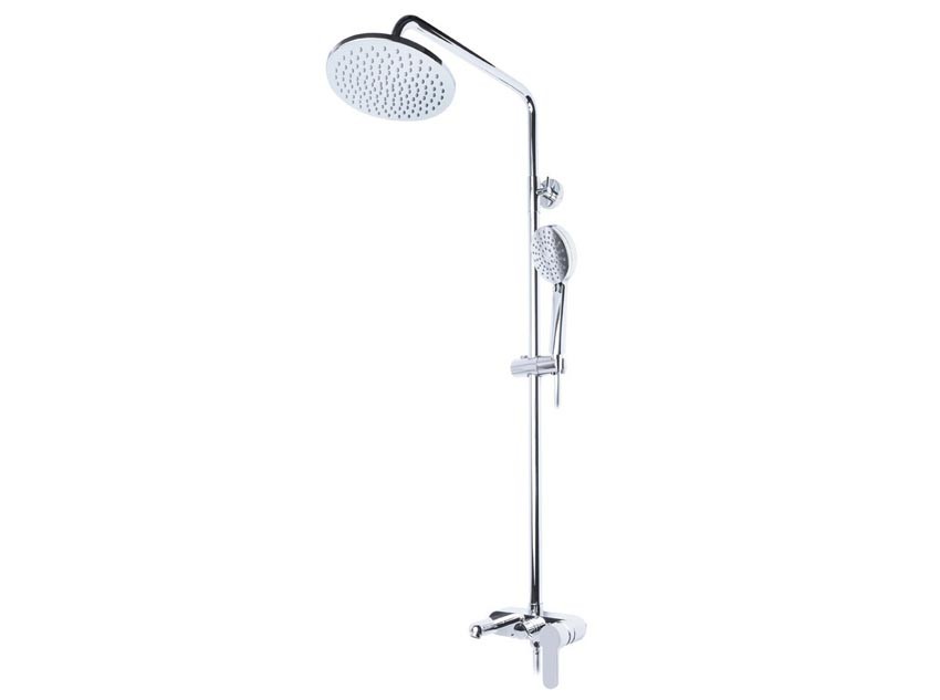 душевая стойка с изливом ahti nurmes nm315001 хром