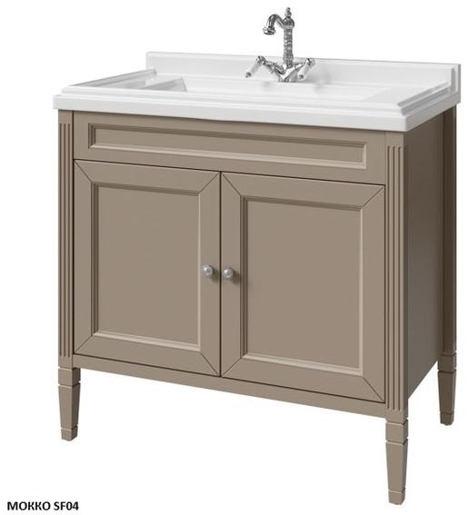 тумба напольная caprigo albion concept 90 34013uv-sf04 	коричневый матовый