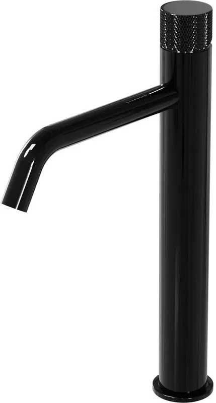 смеситель для умывальника milleau tissage ml0326klh-gb черный глянец