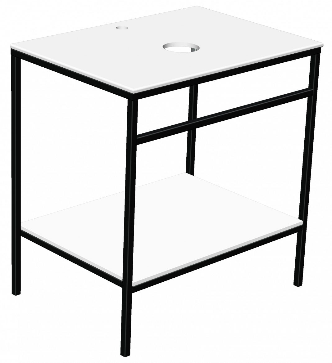 консоль напольная radostone laura 70x49 черная