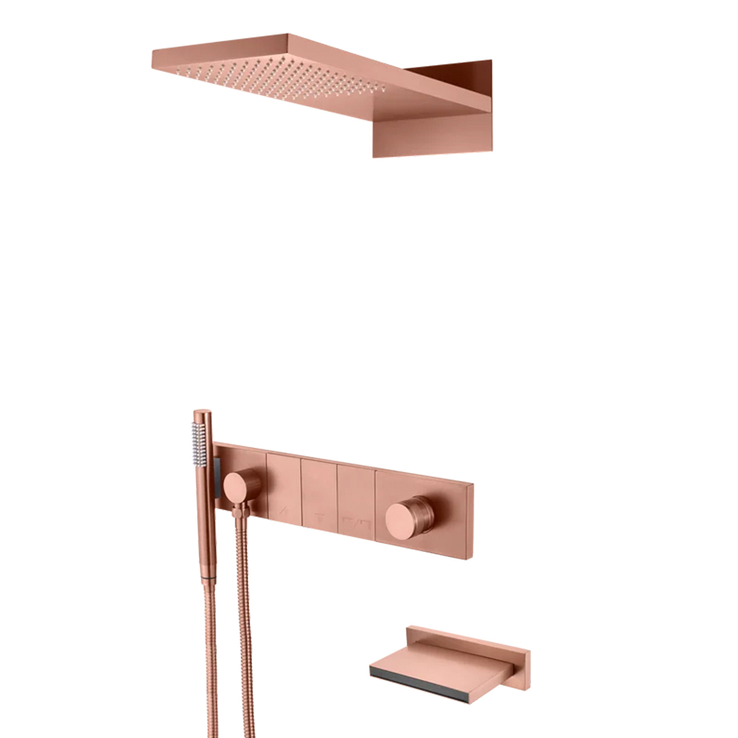 душевая система скрытого монтажа boheme zodiac 132-2-cb copper brushed