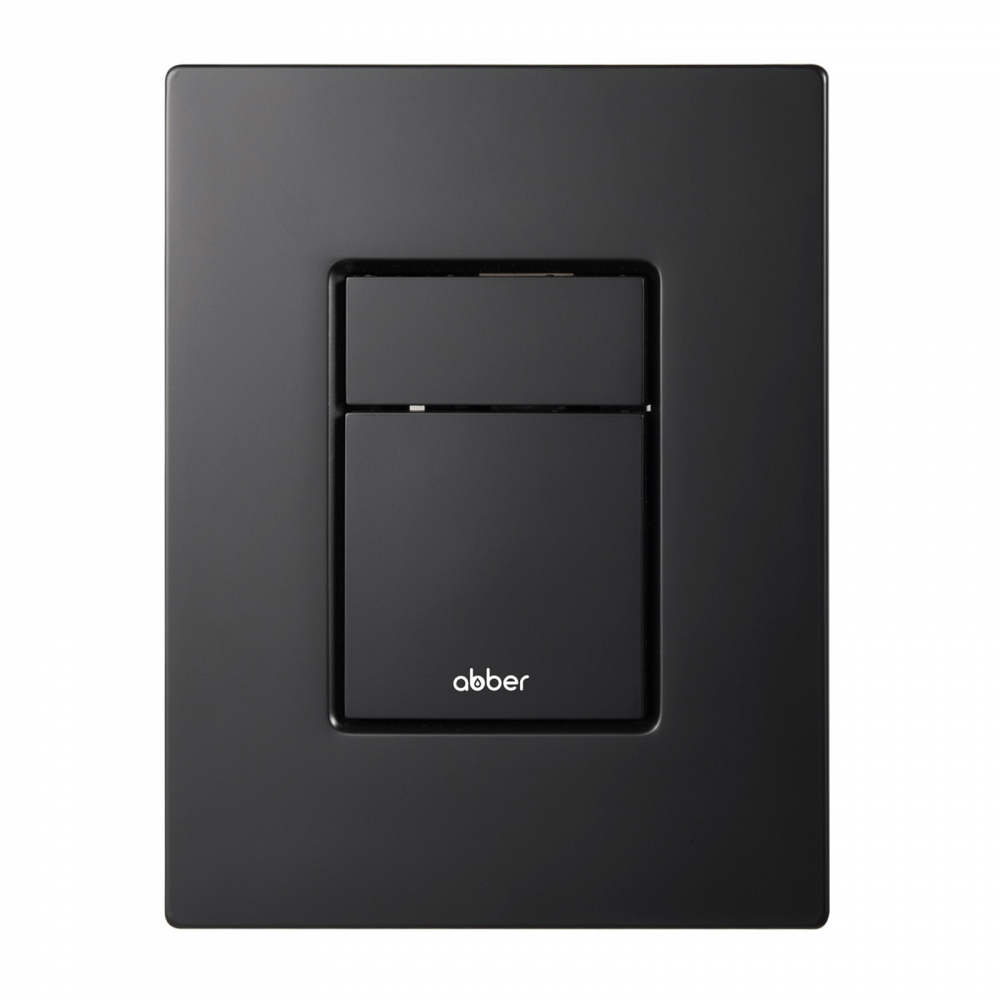 клавиша смыва abber ac0123mb черный матовый